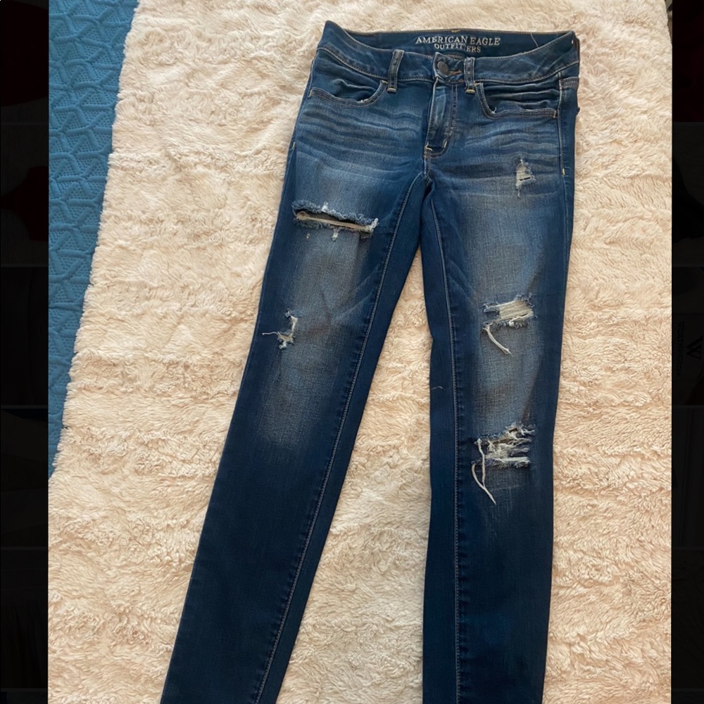 American Eagle Jean Jeggings Size 2!
